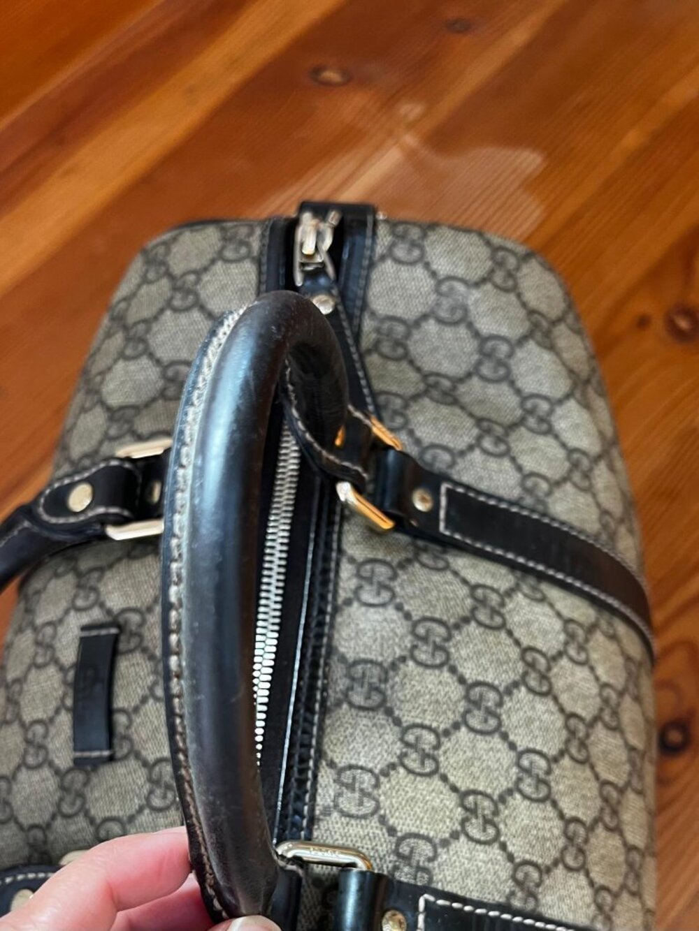 Gucci Boston Bag coated canvas Medium - Picture 4 of 11